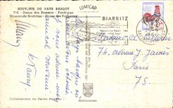 CPSM Souvenir Of the Basque Country Dances of Apples