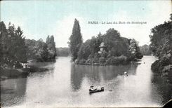 CPA Paris the Lake of the Bois de Boulogne