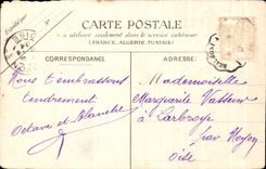 CPA Ecouen House Of education Of the Legion Of Honor Entrance Princeipale