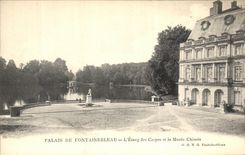 CPA Palais De Fontainebleau the Pond Of Carps and the Museum Chinese