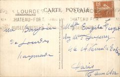 CPA Lourdes the Castle Fort