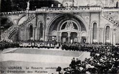 CPA Lourdes Rosary During Blessing of the Patients
