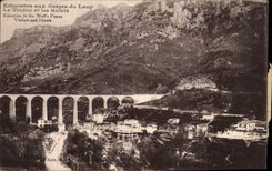 CPA Excursion At the Falls Of the Wolf the Viaduct And Hotels