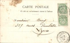 CPA Lake Annecy Roc De Dear Bateau