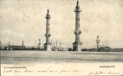 CPA Columns Rostrales Bordeaux