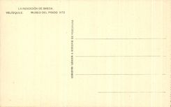 CPA Rendicion De Breda Velazquez Museo Del Prado Madrid militaria