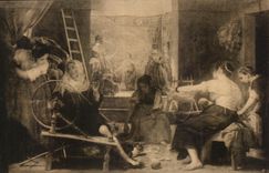 Tired CPA Hilanderas Velazquez Museo Del Prado Madrid