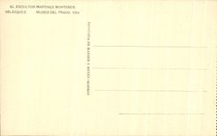 CPA El Esculto Martinez Montanes Velazquez Museo Del Prado Madrid