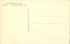 CPA Coronacion Of Virgen Velazquez Museo Del Prado Madrid