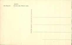 CPA Esopo Velazquez Museo Del Prado Madrid