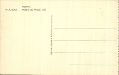 CPA Menipo Velazquez Museo Del Prado Madrid