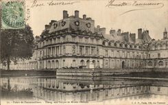 CPA Palate of Fontainebleau Pond to carps and Chinese museum