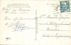 CPA Bordeaux View Of Pont De Pierre Towards the District Of the Country house