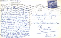 CPA La Cote D'Azur Le Chemin sous les Pins