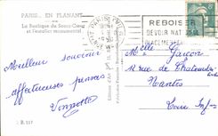 CPA Paris While Strolling the Basilica of the Sacring Heart and I' monumental staircase Montmartre