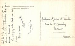 CPA Environs des Rousses Un tournant dangereux