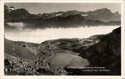 CPA Lac Mayen Diablerets et Muverans vus de la Tour de Mayen