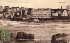 CPA Biarritz Hotel du Palais et la Mer