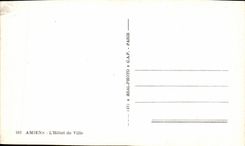 CPA Amiens the Town hall