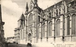 CPA Meaux the Cathedral the Side wall