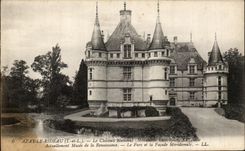 CPA Azay la cortina el castillo nacional