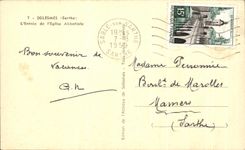 CPA Solesmes Entrance of the Abbey church