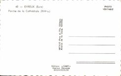 Portico de CPSM Evreux de la catedral