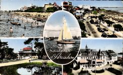 CPA Arcachon Plage Et jetee d'Eyrac