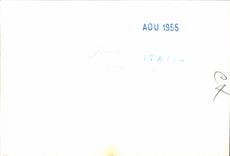 PHOTOGRAPH Italy Florence 1955