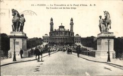 CPA Paris Trocadero and the bridge of Iena