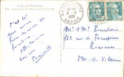 CPA Picturesque Savoy Lake and Collar of the Cenis Mount