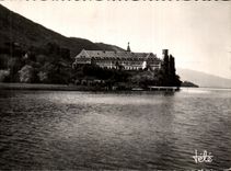 CPSM Lake of Le Bourget Abbey of hcu Ecombe Aix Les Bains
