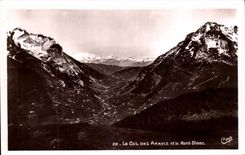 CPA the Collar Of Aravis and Mont Blanc