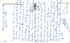 CPSM Double Toilets falls At Faaone Double Cascades of Distrit de Faaone Tahiti