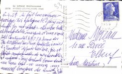 CPSM Le Littoral Mediterraneen Hyeres Les Palmiers Hotel Continental