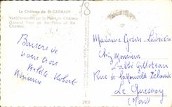 CPSM Le Chateau de St Germain Vue d'ensemble sur la Place du Chateau Generale view on the Place of the Chateau