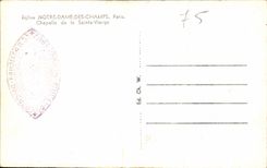 CPA Church Our Lady Fields Paris Vault of Sainte Virgin