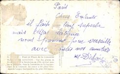 CPA Paris Bridge and Place of the Harmony