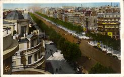 CPA Paris And Its Wonders the Avenue of the Elysees Fields Arc de Triomphe