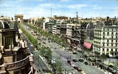 CPA Paris Avenue of the Champs Elysees