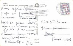 CPA Paris Avenue of the Champs Elysees