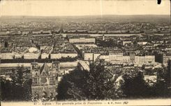 CPA Lyon View taken of Fourvieres