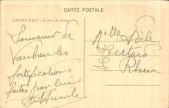 CPA High Longwy the Gate of France