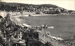 CPA Niza el montaje del boro y la caminata del ingles