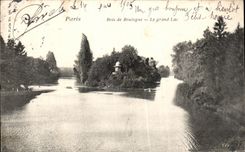 CPA Paris Wood of Bouiogne the Big lake