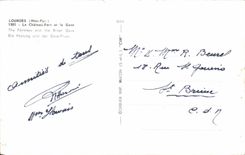 CPSM Lourdes the Castle Fort and Gave