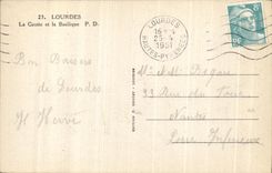 CPA Lourdes the Cave and the Basilica