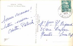 CPA Vittel the Staircase of the Large Hotel