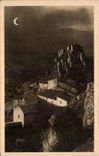 CPA La Douce France Paysges Et Pierres De Provence Clair De Lune Sur Le Village De Rougon