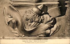 CPA Cathedrale De Rouen Stalls Of the Chorus Detail Of the Mercies